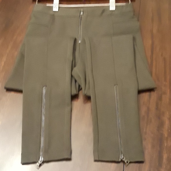 NWOT BCBGMAXAZRIA Seamed Zipper Ponte leggings - Picture 2 of 5